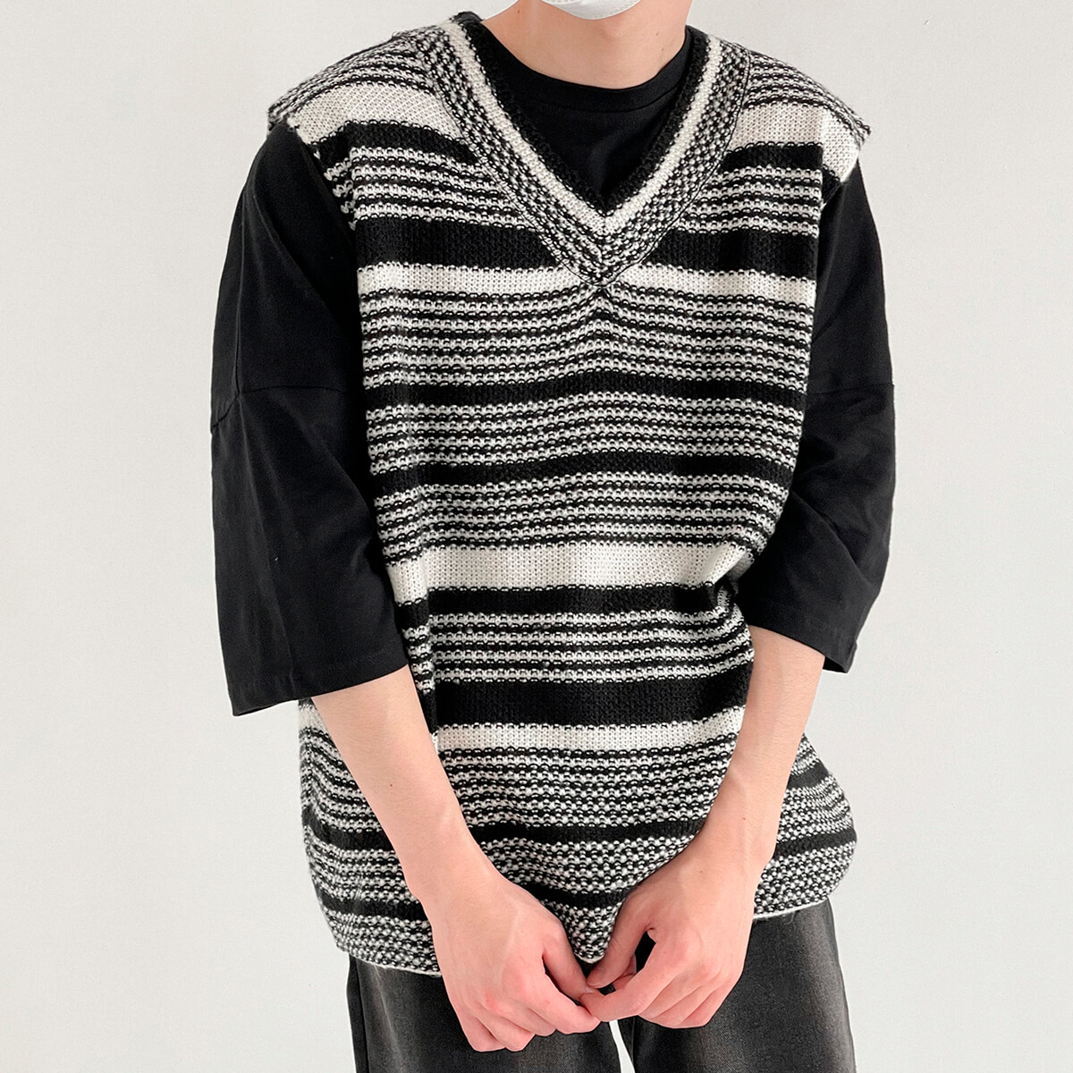 Жилет DAZO Studio Striped Knit Vest (1)