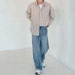 Рубашка DAZO Studio Long Sleeve Striped Shirt (8)