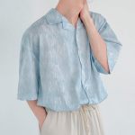 Рубашка DAZO Studio Silk Shirt Brush Strokes Pattern (3)