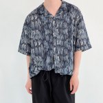 Рубашка DAZO Studio Silk Shirt Brush Strokes Pattern (6)