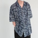 Рубашка DAZO Studio Silk Shirt Brush Strokes Pattern (7)