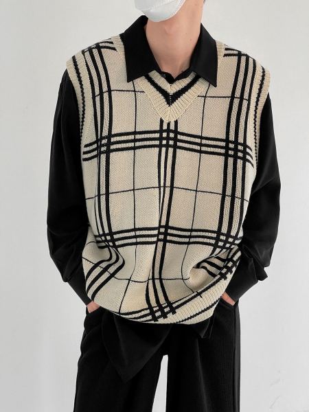 Жилет DAZO Studio Knitted Vest Linear Pattern (1)