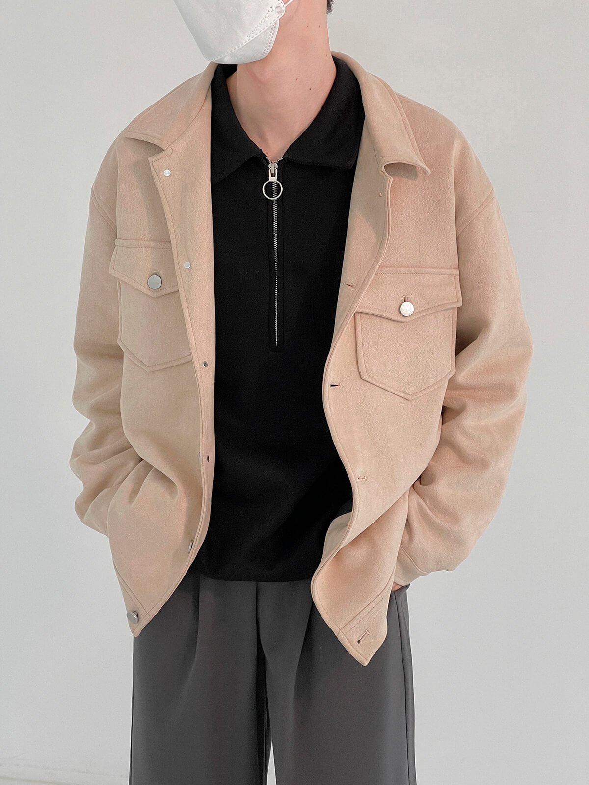 Куртка DAZO Studio Button Suede Jacket (6)