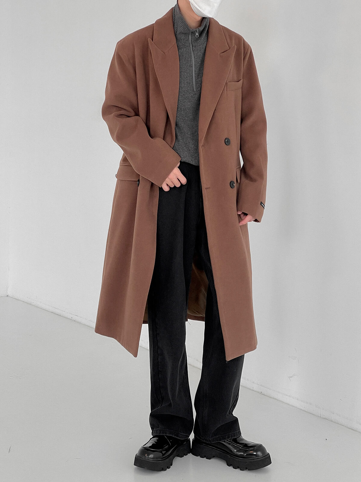 Пальто DAZO Studio Basic Medium Wool Coat (1)