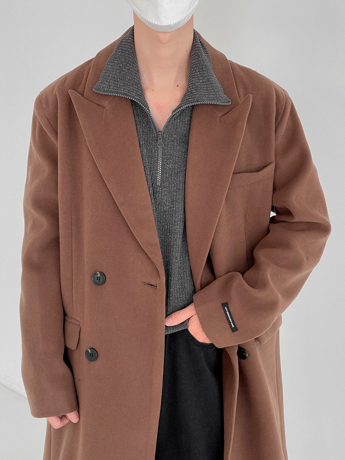 Пальто DAZO Studio Basic Medium Wool Coat (5)