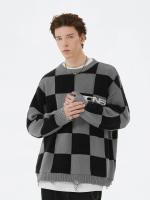 Свитер 2GUNS Ripped Knit Sweater Chess Pattern (4)