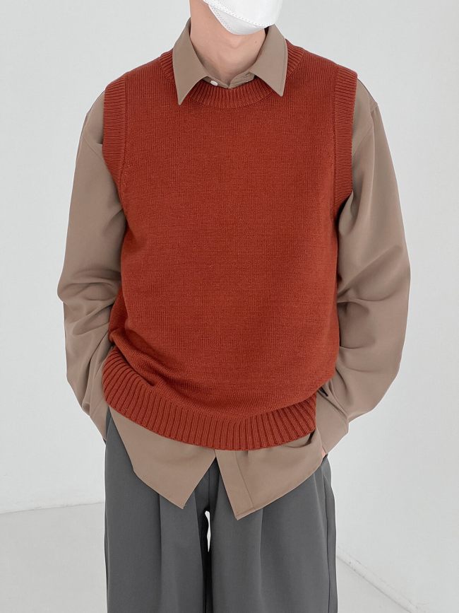 Жилет DAZO Studio Solid Colored Vest Fine Knit (1)