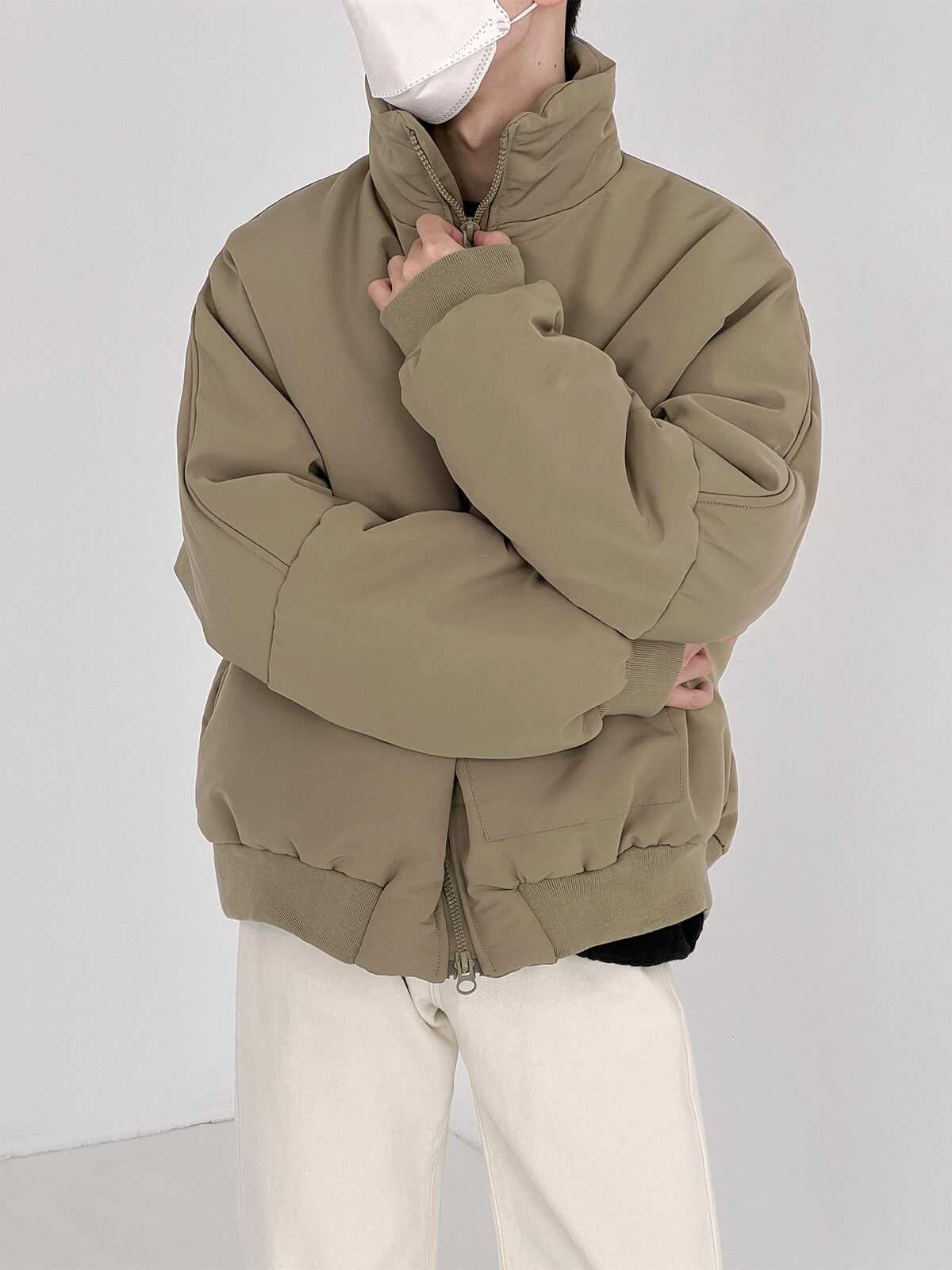 Куртка DAZO Studio Padded Jacket Stand Collar (3)