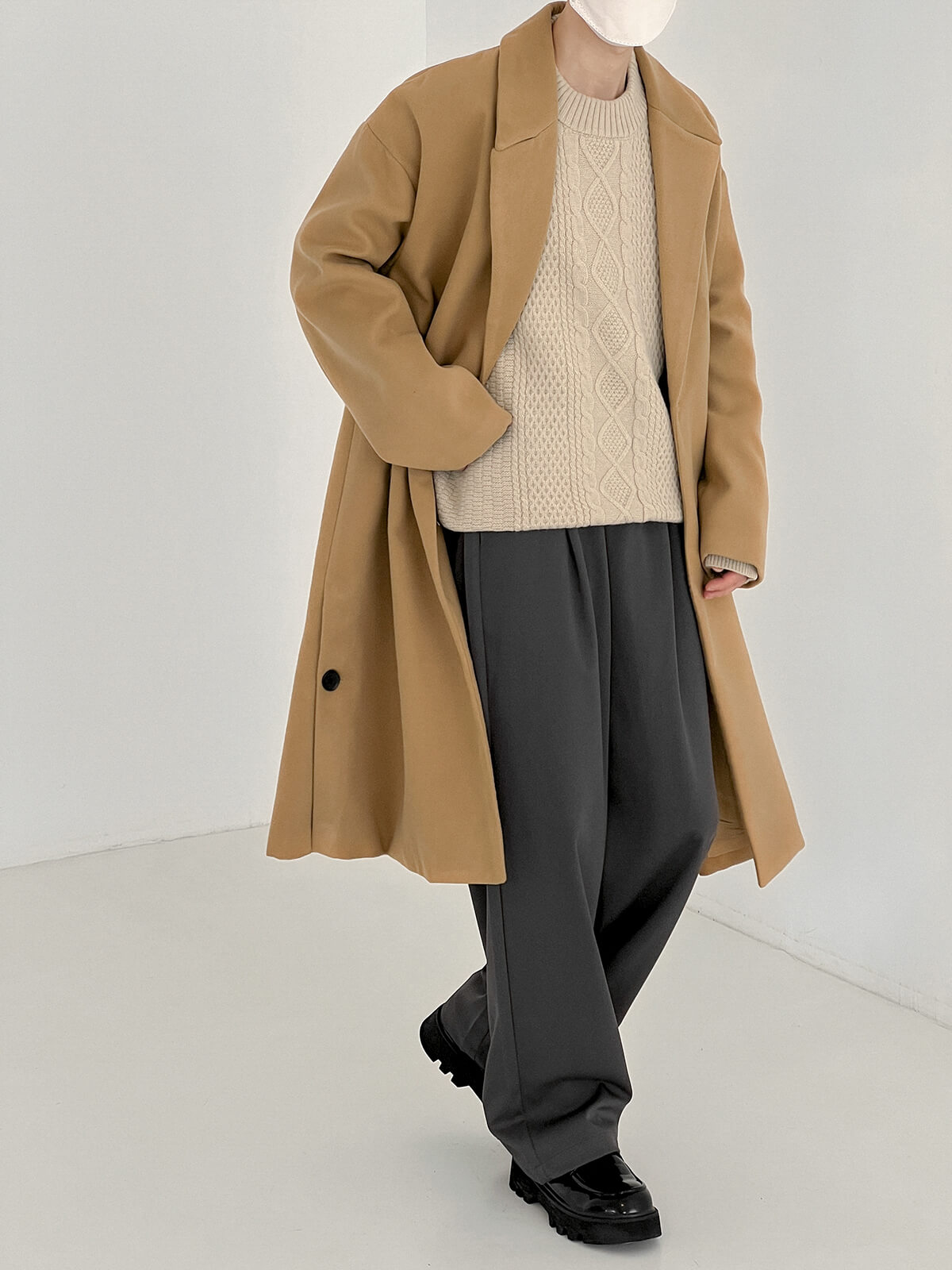 Пальто DAZO Studio One Button Wool Coat (5)