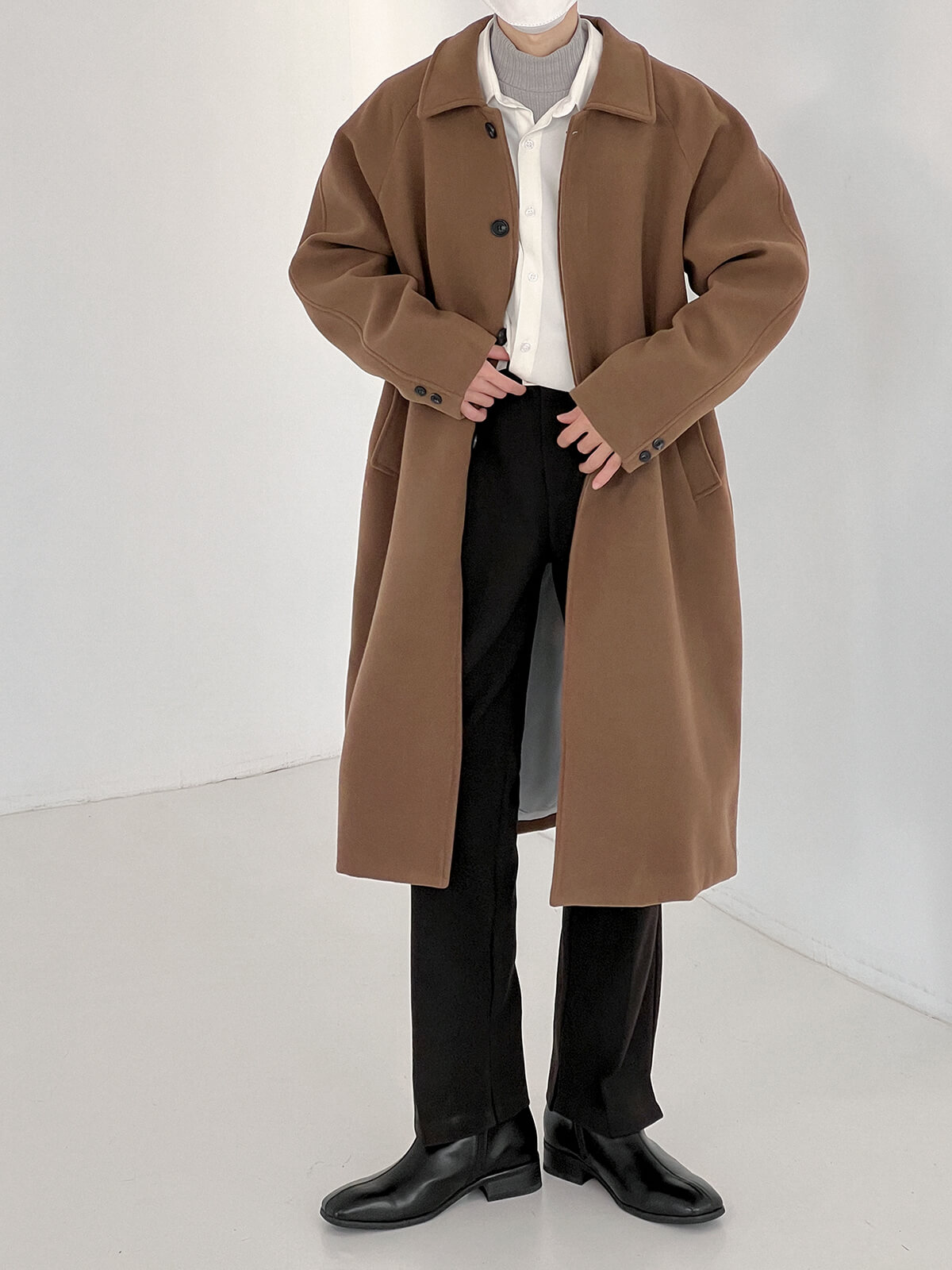 Пальто DAZO Studio Woolen Coat High Buttons (2)