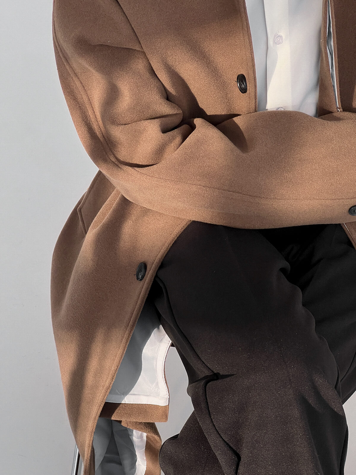 Пальто DAZO Studio Woolen Coat High Buttons (8)