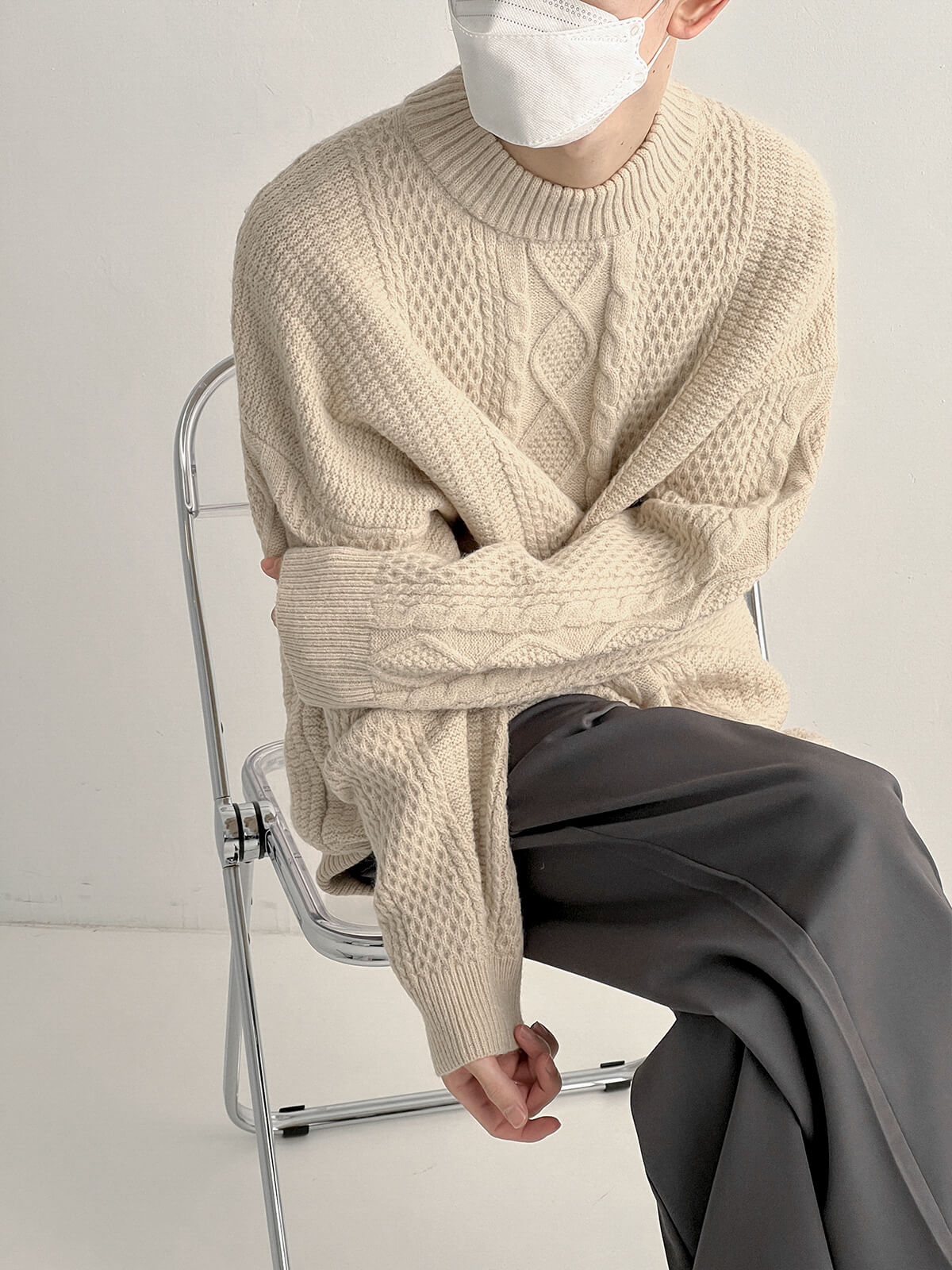 Свитер DAZO Studio Combination Knit Sweater (7)