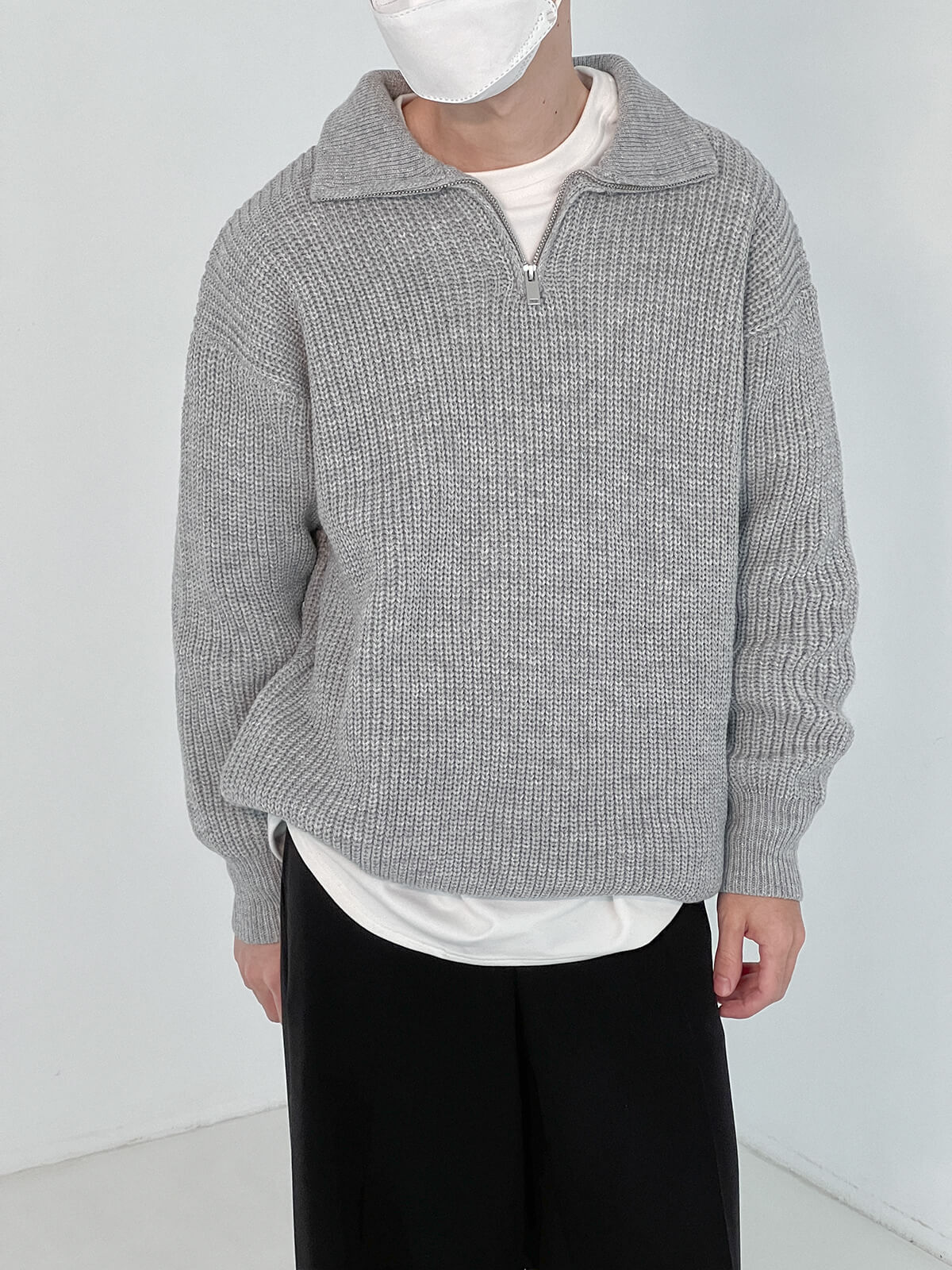 Свитер DAZO Studio Knitted Sweater Half Zipper (2)