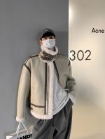 Дублёнка Attitude Studio Sheepskin Coat Linear Design Faux Leather (10)