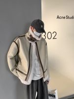 Дублёнка Attitude Studio Sheepskin Coat Linear Design Faux Leather (11)