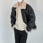 Дублёнка DAZO Studio Basic Faux Leather Sheepskin Coat (4)