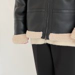 Дублёнка DAZO Studio Basic Faux Leather Sheepskin Coat (5)