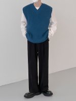Жилет DAZO Studio Solid Colored Fine Knit Split Vest (5)