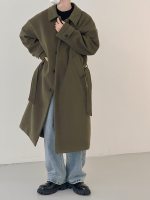 Пальто DAZO Studio Faux Wool Coat Buttons Inside (10)