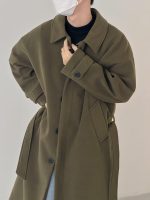 Пальто DAZO Studio Faux Wool Coat Buttons Inside (11)