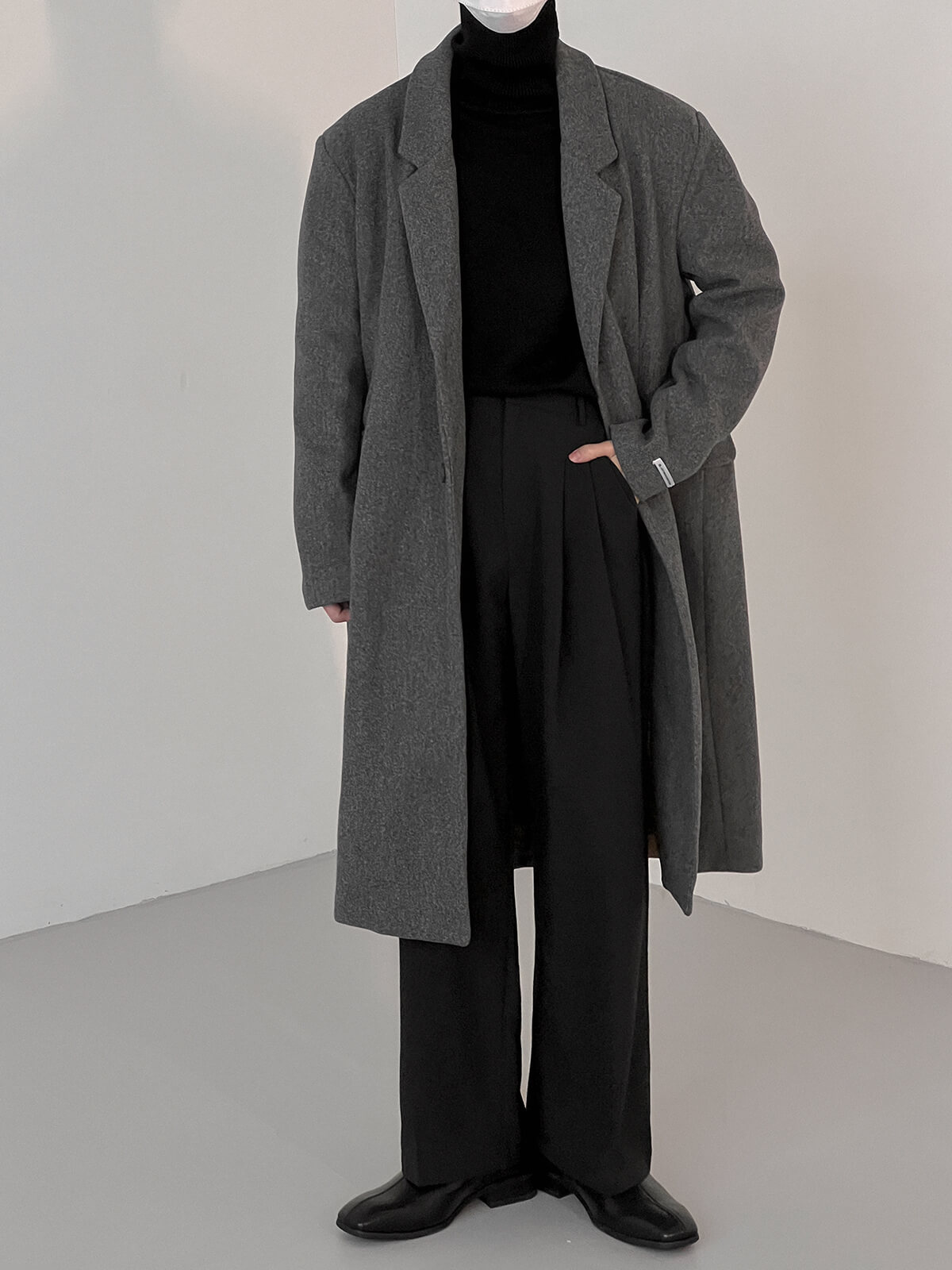 Пальто DAZO Studio Textured Faux Wool Coat (1)