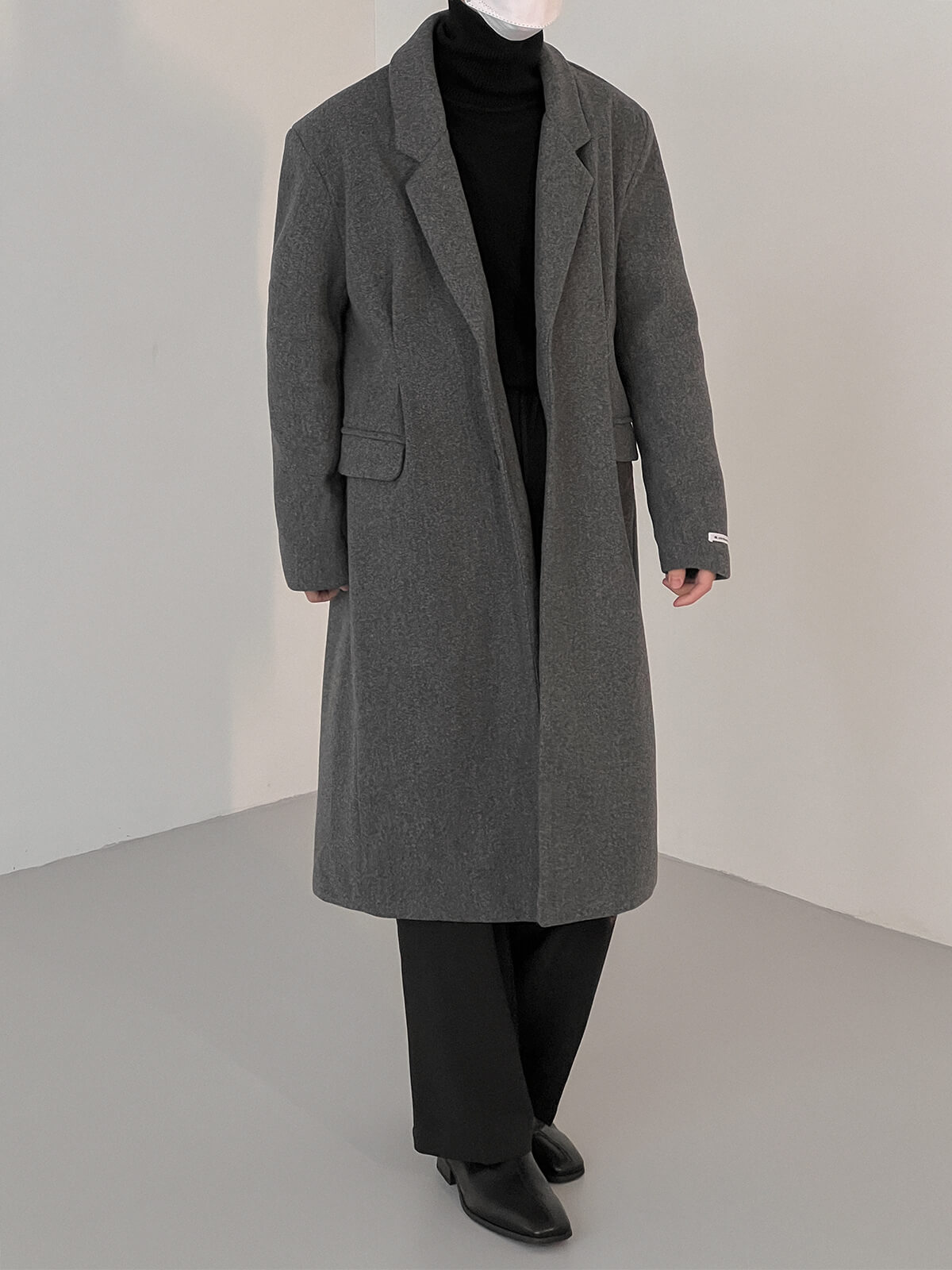 Пальто DAZO Studio Textured Faux Wool Coat (4)