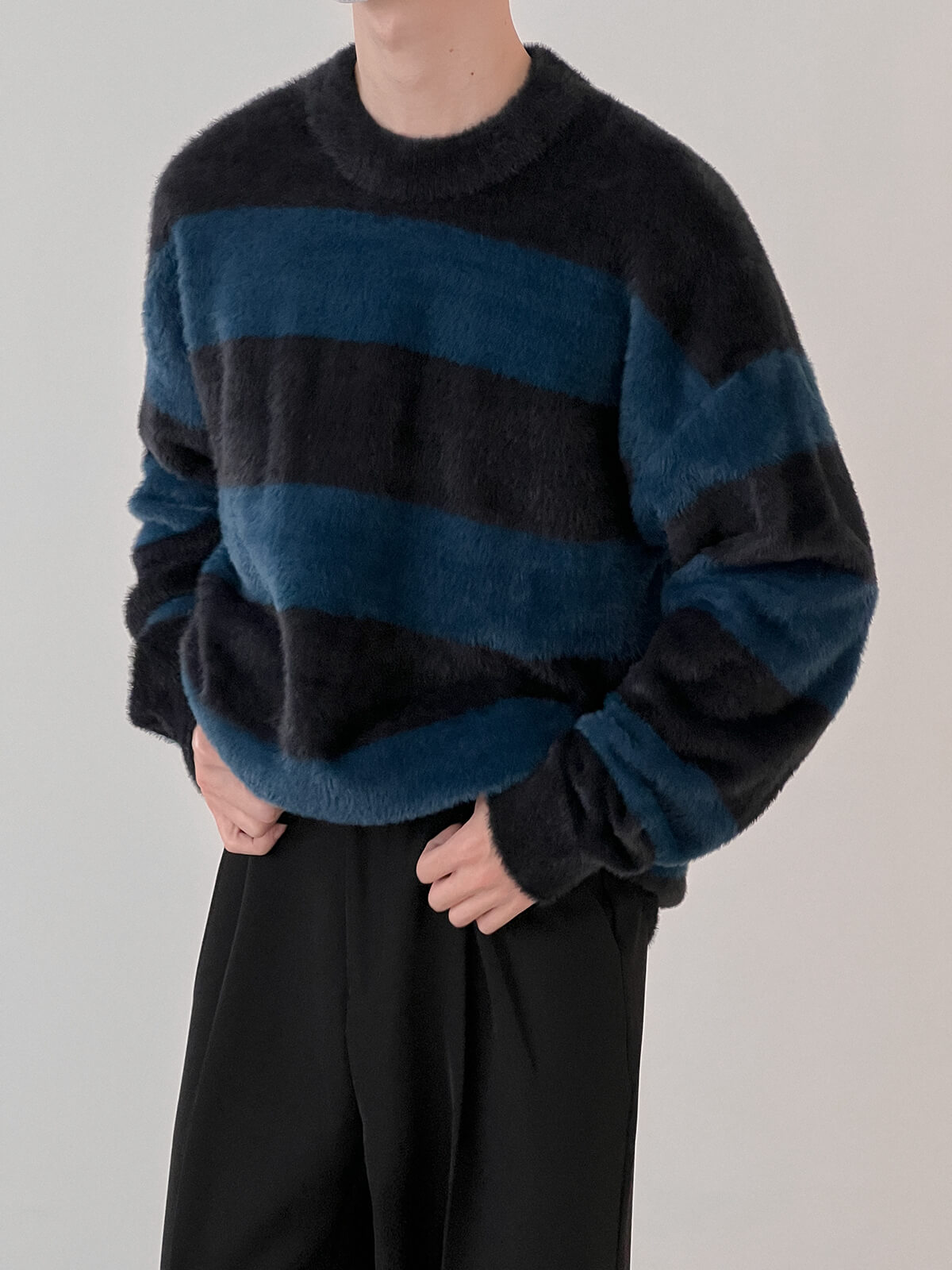Свитер DAZO Studio Mohair Sweater Horizontal Stripes (2)