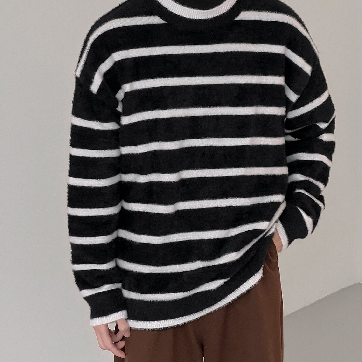 Свитер DAZO Studio Mohair Sweater Thin Horizontal Stripes (1)
