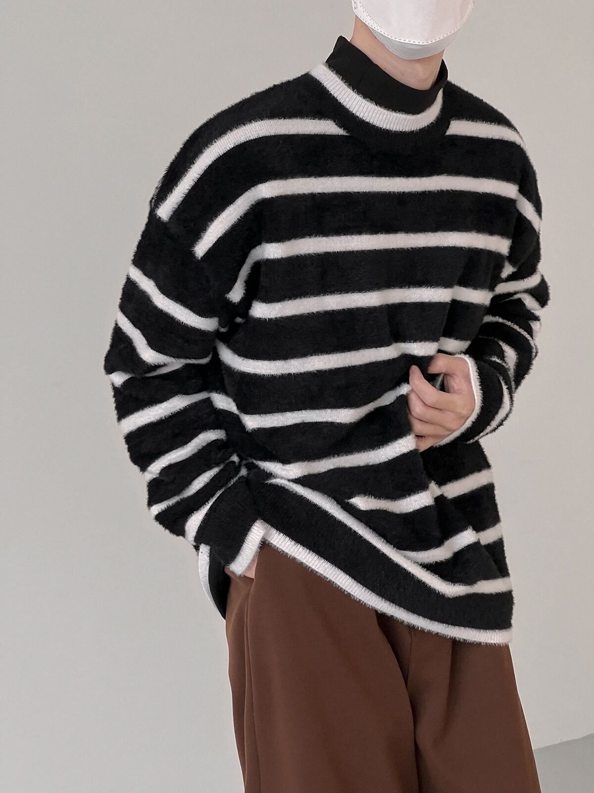 Свитер DAZO Studio Mohair Sweater Thin Horizontal Stripes (2)
