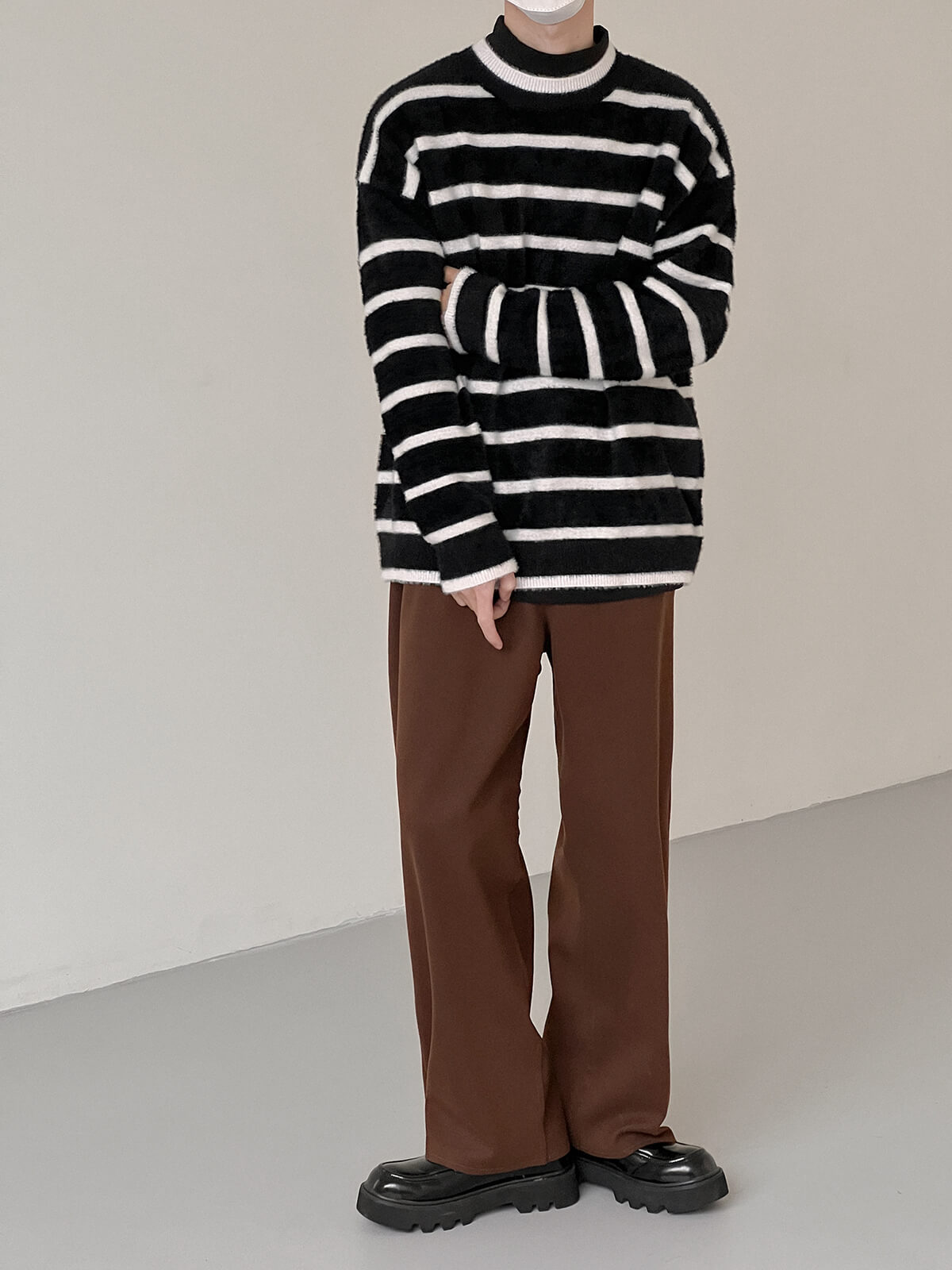 Свитер DAZO Studio Mohair Sweater Thin Horizontal Stripes (6)