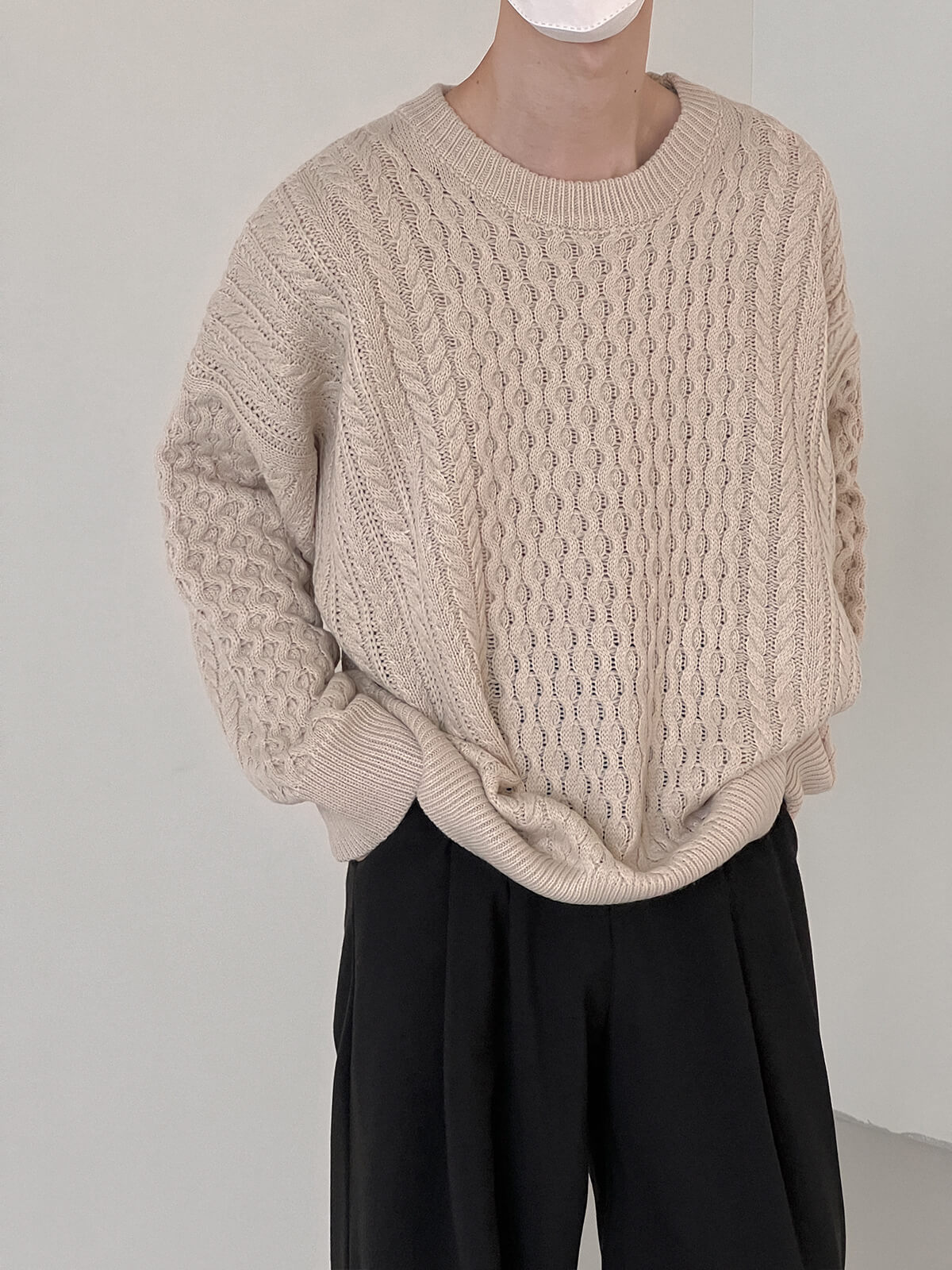 Свитер DAZO Studio Sweater Wavy Sections Pattern (1)
