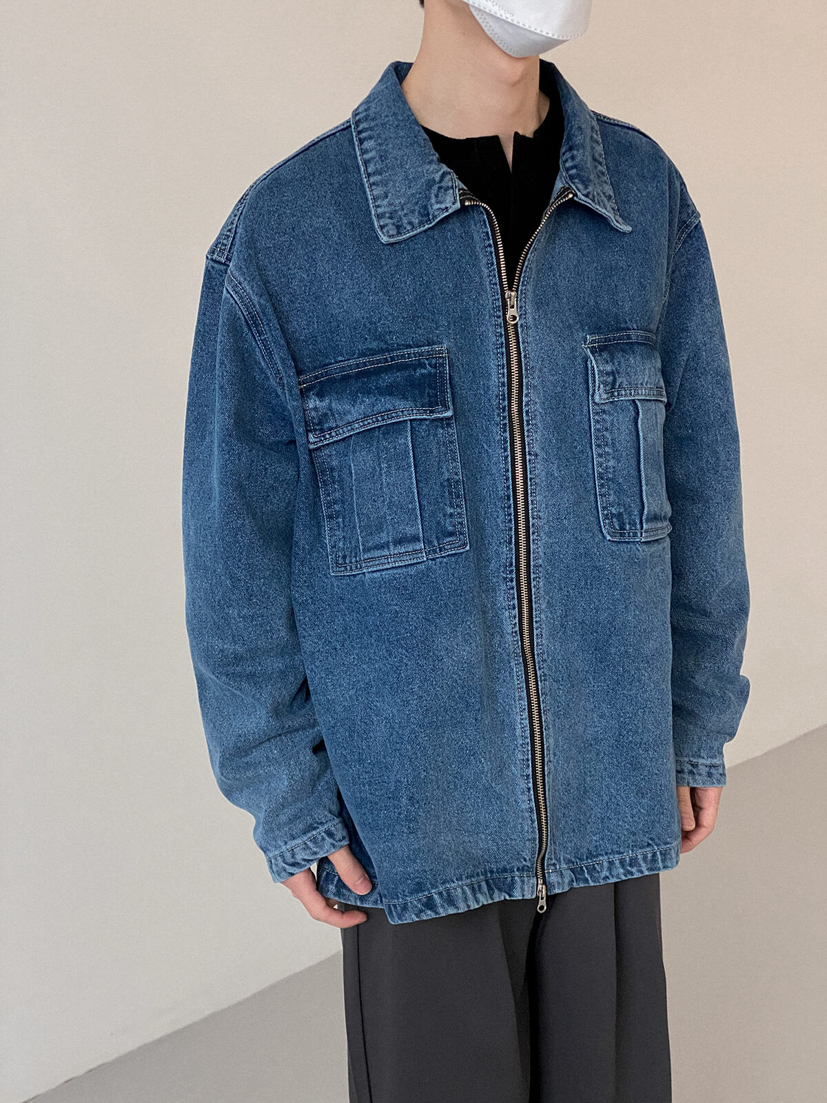 Джинсовая куртка DAZO Studio Zip Denim Jacket (4)