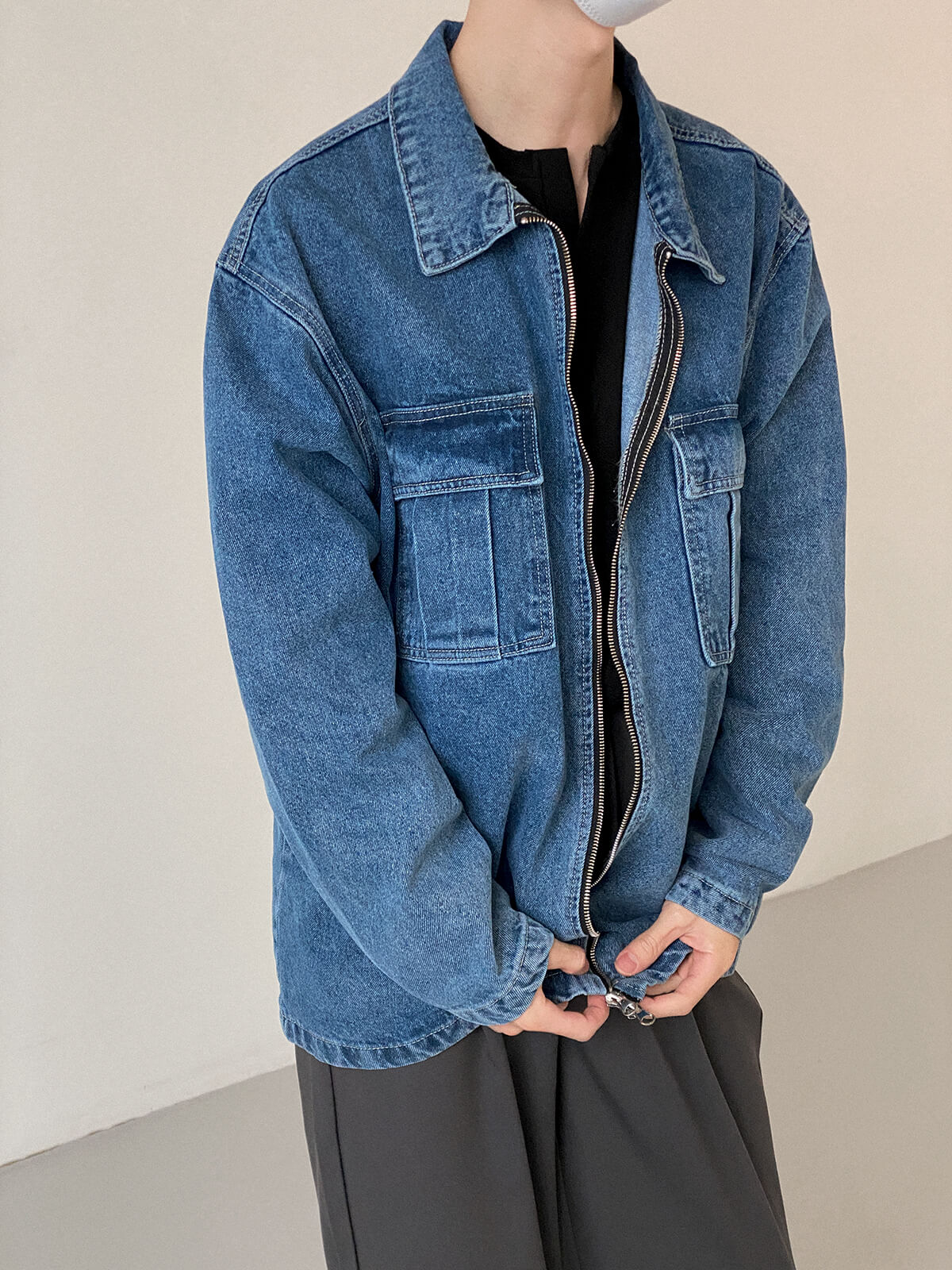 Джинсовая куртка DAZO Studio Zip Denim Jacket (6)