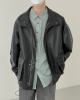 Куртка DAZO Studio Jacket PU Leather External Pockets Drawstring Bottom (2)
