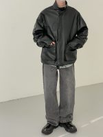 Куртка DAZO Studio Jacket PU Leather External Pockets Drawstring Bottom (7)