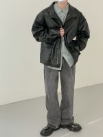 Куртка DAZO Studio Jacket PU Leather External Pockets Drawstring Bottom (9)