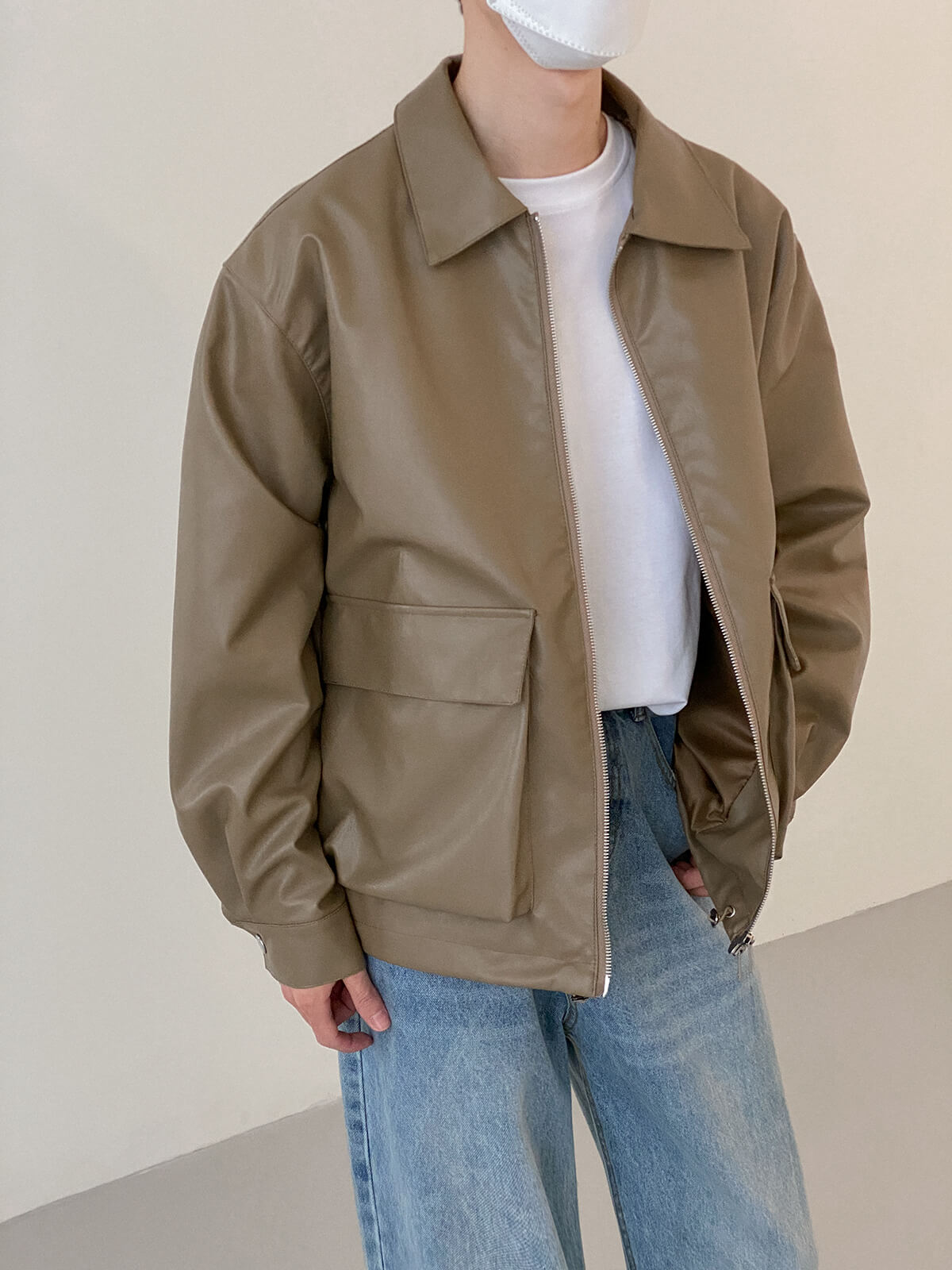 Куртка DAZO Studio Jacket PU Leather Large External Pockets (3)