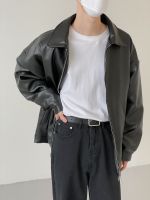 Куртка DAZO Studio PU Leather Jacket Minimalist Lines (4)