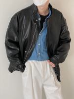 Куртка DAZO Studio Spring Jacket PU Leather Stand Collar (1)