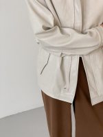 Куртка DAZO Studio Spring Jacket PU Leather Stand Collar (9)