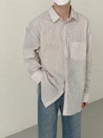Рубашка DAZO Studio Basic Shirt Vertical Stripe Pocket (1)