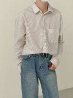 Рубашка DAZO Studio Basic Shirt Vertical Stripe Pocket (3)
