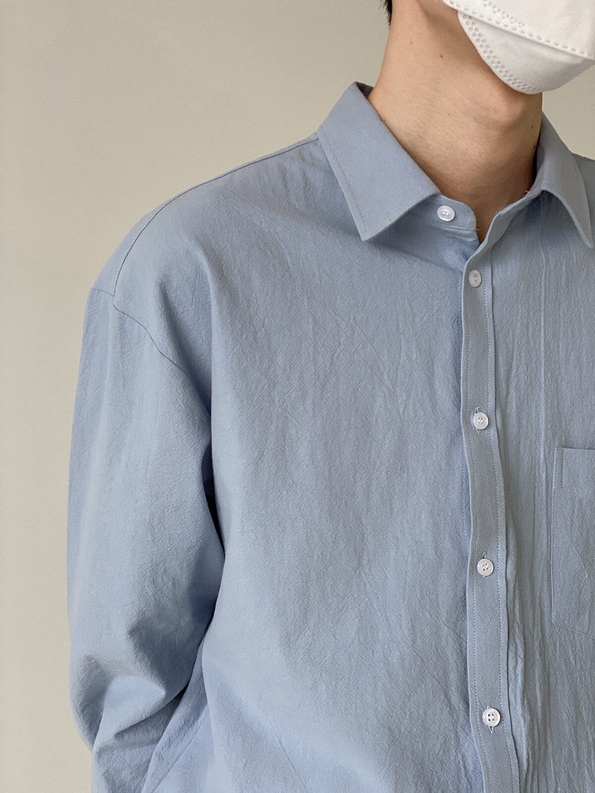 Рубашка DAZO Studio Loose Cotton Shirt With Pocket (10)