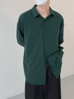 Рубашка DAZO Studio Plain Faux Silk Shirt (10)