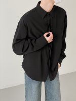 Рубашка DAZO Studio Plain Faux Silk Shirt (4)