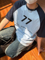 Футболка "19 Studio 77 Number Contrast T-shirt" — изображение 7