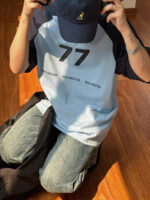 Футболка "19 Studio 77 Number Contrast T-shirt" — изображение 8