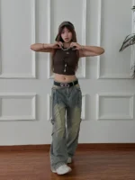 Джинсы "19 Studio Retro Deconstructive Jeans" — изображение 7