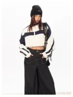 Свитшот "Black BB Panel Crop Zip Sweatshirt" — изображение 5