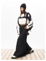 Свитшот "Black BB Panel Crop Zip Sweatshirt" — изображение 9